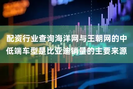 配资行业查询海洋网与王朝网的中低端车型是比亚迪销量的主要来源